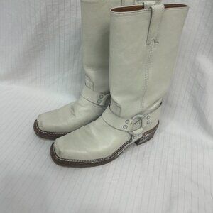 White roper boots